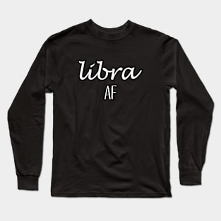 Libra Zodiac Sign Long Sleeve T-Shirt